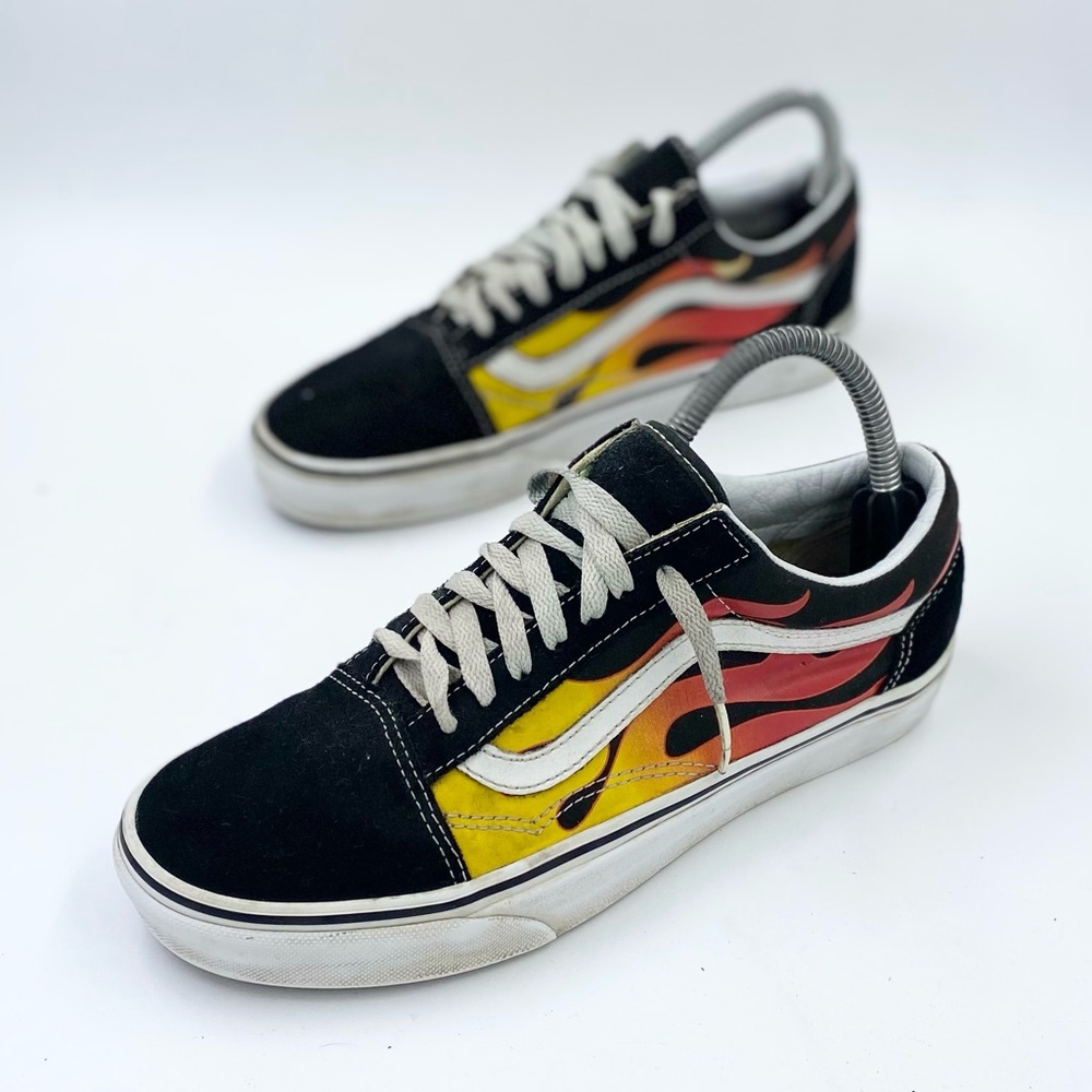 Vans flame print old Skool womens size 8